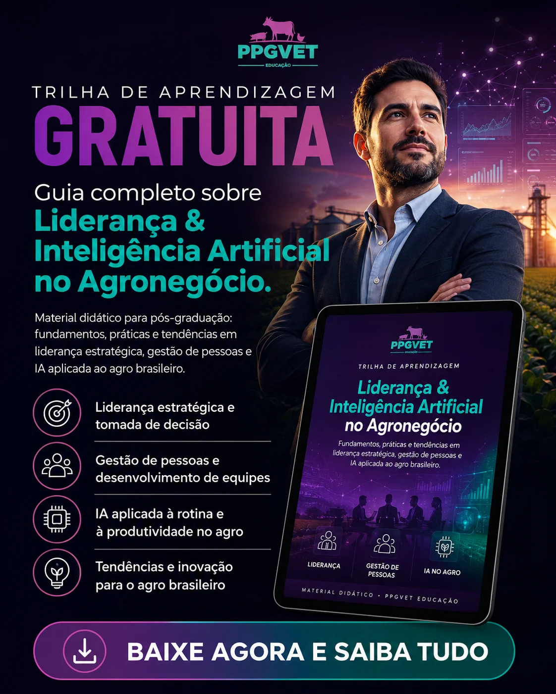 Trilha de Liderança e IA no Agronegócio
