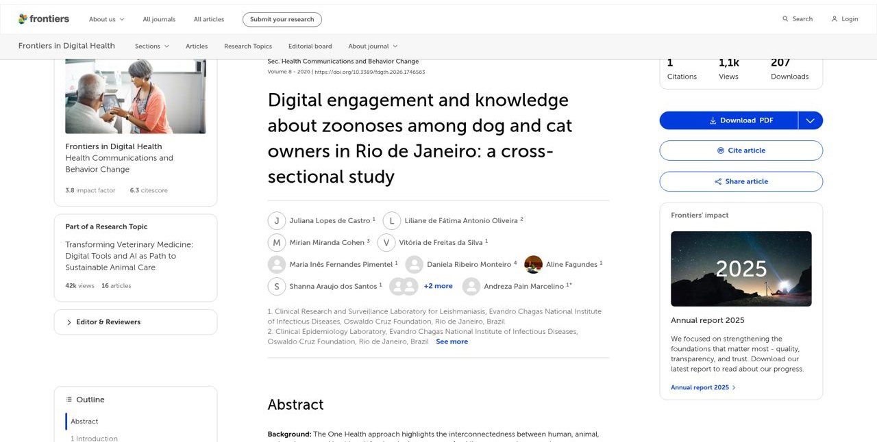 Engajamento digital e zoonoses no RJ (Castro et al.)