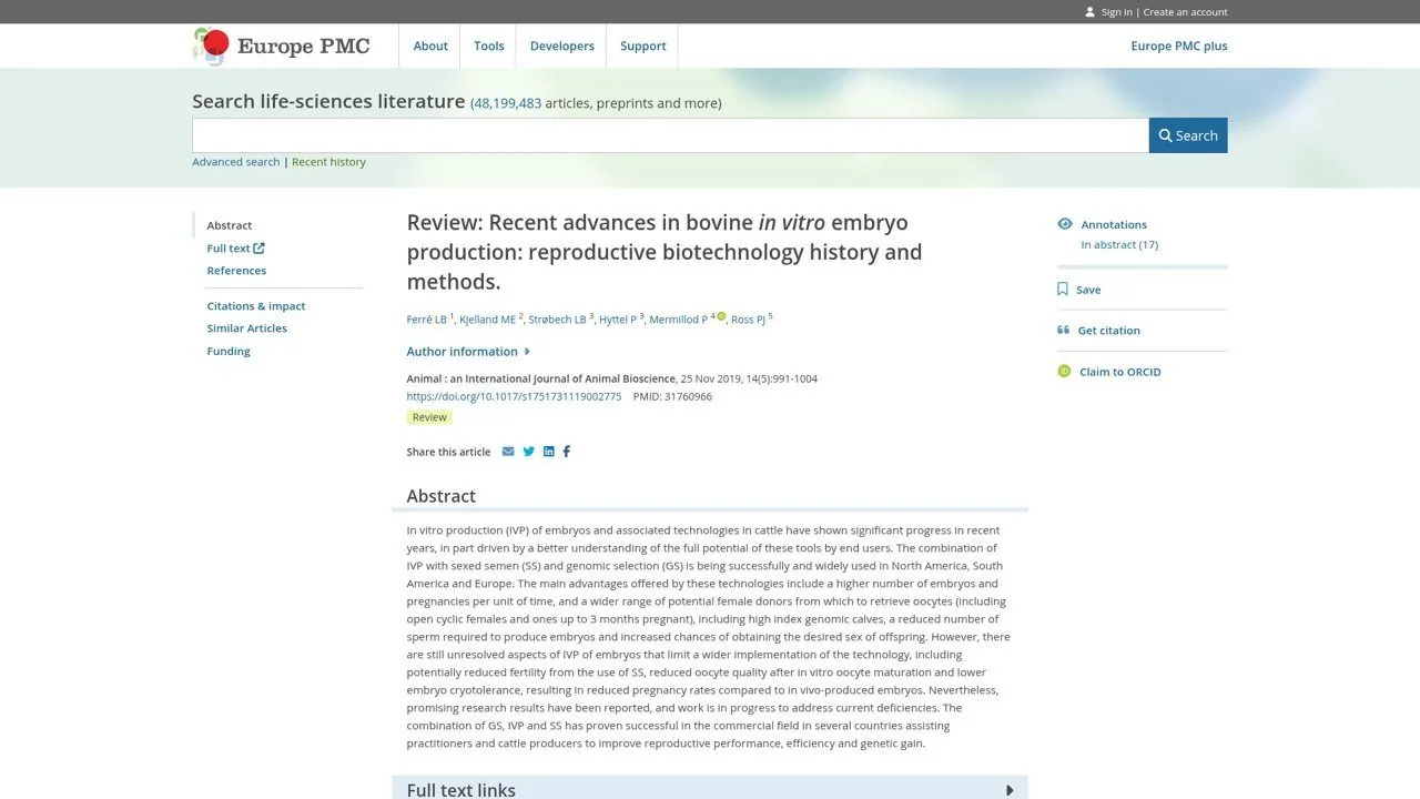 PubMed | Reprodução Bovina